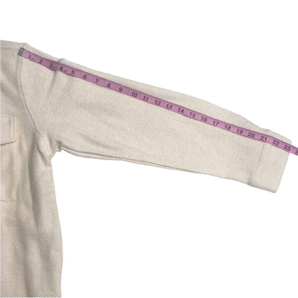 Sanctuary Frankie Cotton Polyester Blend Knit Cream Shacket Shirt Jacket Size S - Picture 13 of 14